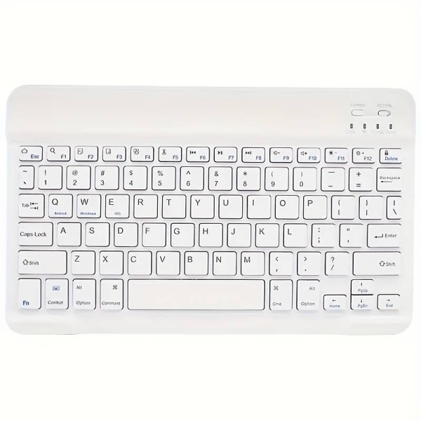 Teclado Bluetooth P/Tablet/Smartphone OEM Blanco
