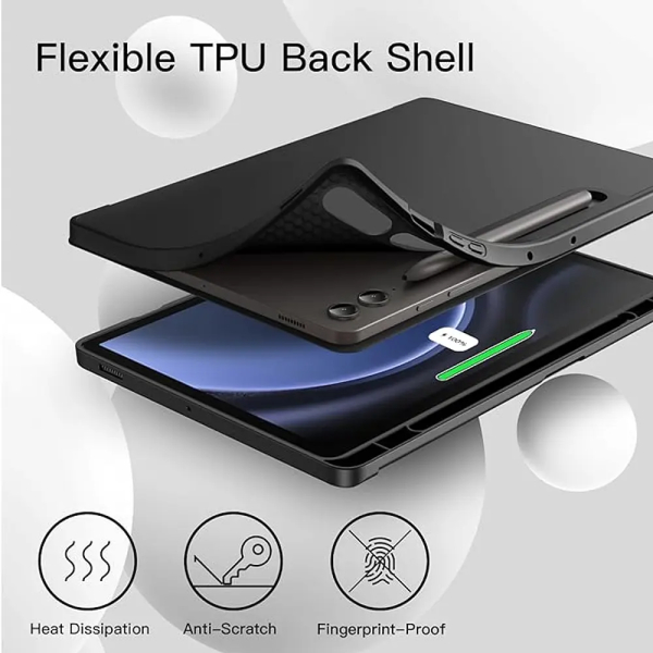 Smart Cover P/Samsung S7 FE 12.4" R/S Pen (T735) Negra - Imagen 4