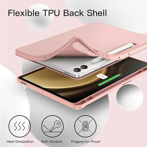 Smart Cover P/Samsung S7 FE 12.4" R/S Pen (T735) Rose Gold - Imagen 4