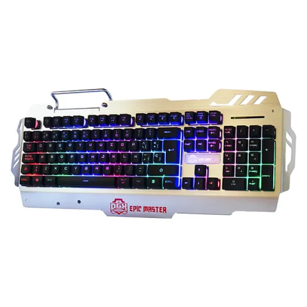 Teclado Gamer DGX Epic Master RGB Apoya Muñeca/Porta Smartphone - Imagen 2