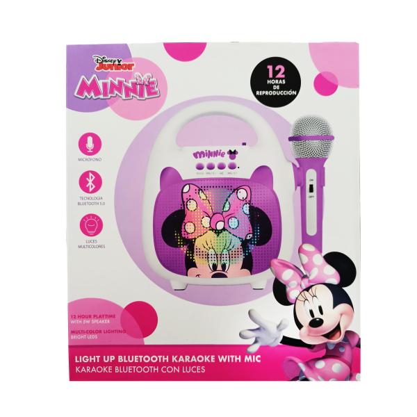 Parlante BT Karaoke Con Mic. Minnie - Imagen 2