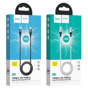 Cable Tipo C a Tipo C Hoco X50 2 mts. 100W