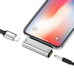 Adaptador HOCO Audio Covert 3.5"/Carga Iphone LS25