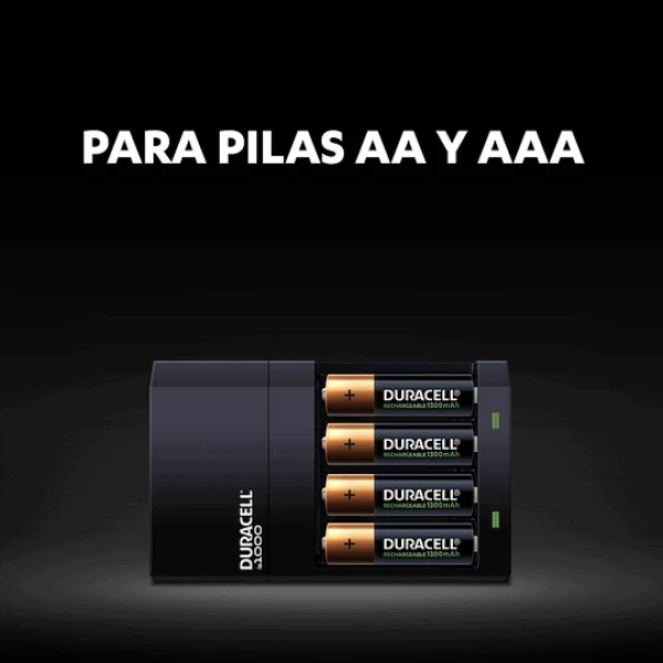 Cargador de Pila Duracell Recargables AA/AAA + 4 Pilas Recargables AA - Imagen 2