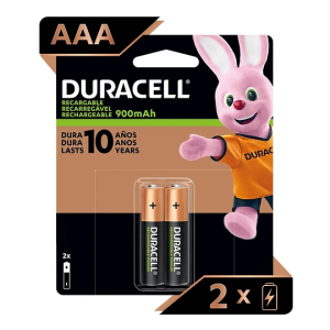 Pila Recargable Duracell AAA 900mAh Pack x2 Unds.