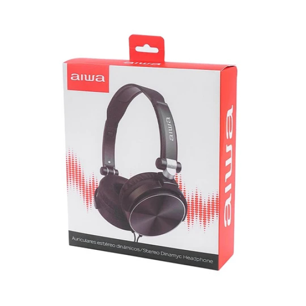 Audífonos Aiwa C/Cable AWX107 Negro - Imagen 4