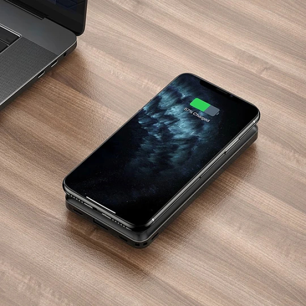 Power Bank 10000mAh Hoco J50 C/Carga Inalámbrica - Imagen 3