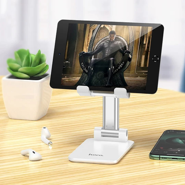Soporte Smartphone Escritorio HOCO PH29A Portable Blanco. - Imagen 5