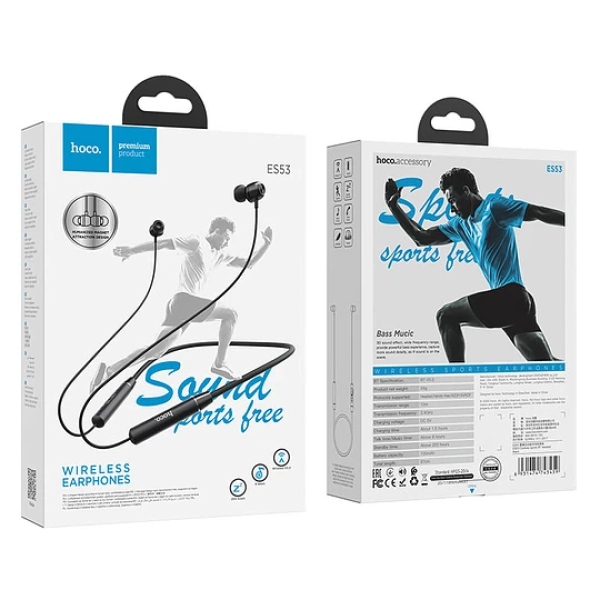 Audífonos Bluetooth Deportivo HOCO ES53 Negro