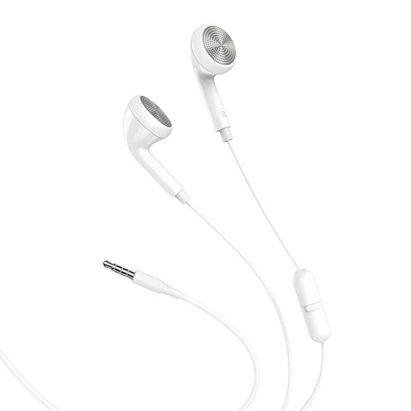 Audífono Hoco M73 C/Mic 3.5" Jack Blanco - Imagen 2