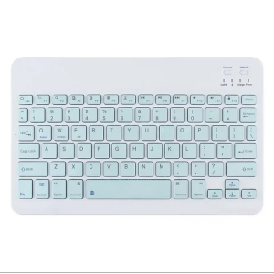 Teclado BT Retroiluminado Teclas Verde Menta (Tablet/Smartphones)