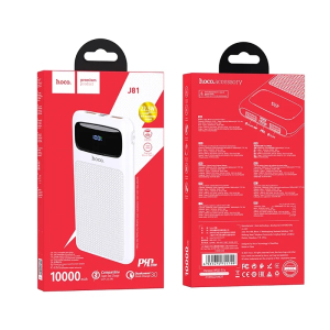 Power Bank 10000mAh Hoco J81 Carga Rápida Blanco