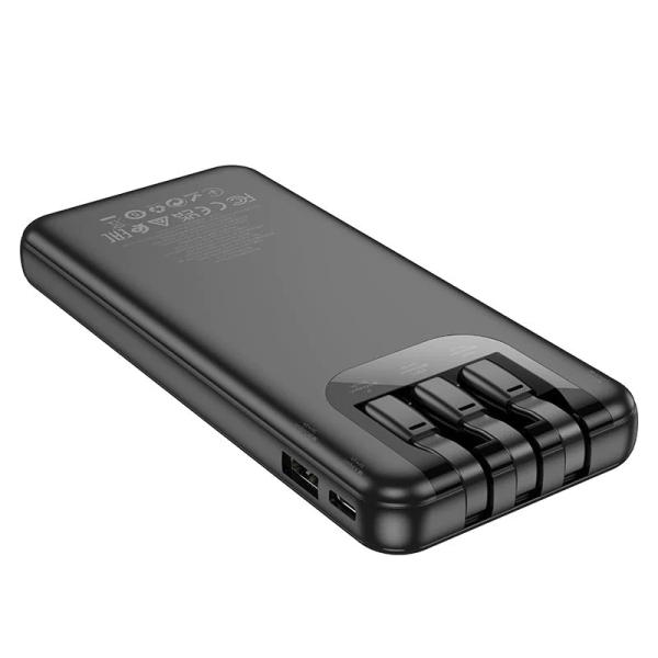 Power Bank HOCO J114 10000mAh C/Cables Negro - Imagen 2