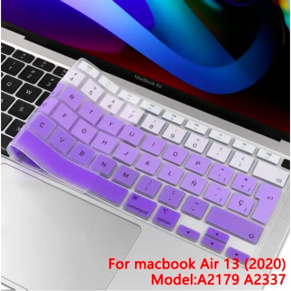 Protector de Teclado Macbook New Air A2179/A2337 Morado - Imagen 2