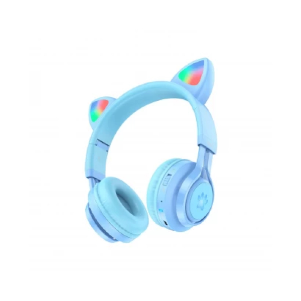 Audífonos Bluetooth HOCO CatEar W39 Azul - Imagen 4