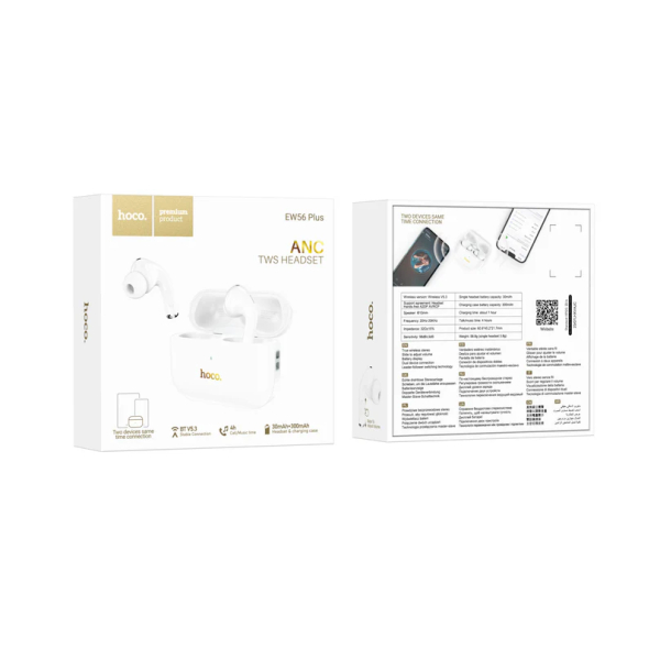Audífonos Inalámbricos HOCO EW56 Plus Blanco - Imagen 3