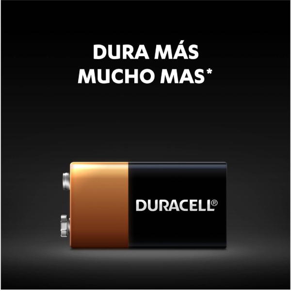 Bateria Duracell 9V Alcalina - Imagen 3