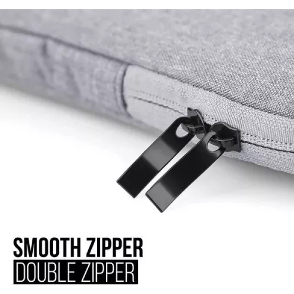 Funda Para Notebook Con Cierre De 13.3 Pulgadas Gris - Imagen 3