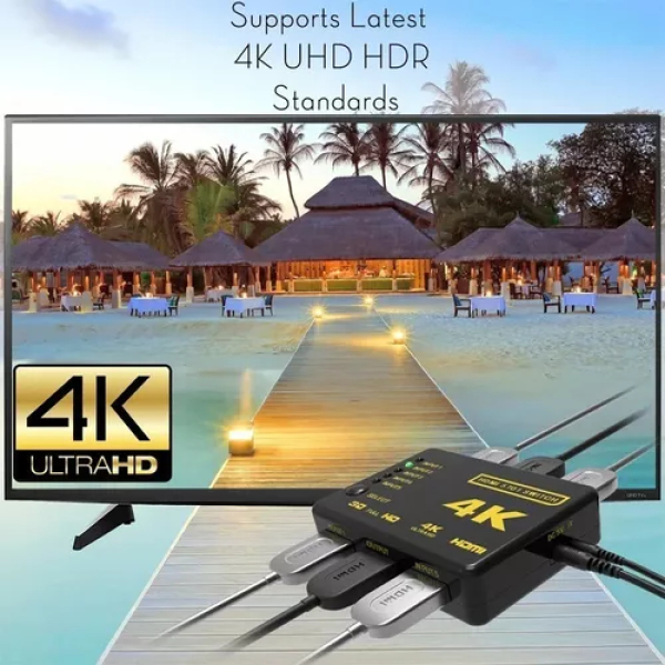 Switch Hdmi 5x1 Splitter Video 4k 2160p 30hz Control Remoto - Imagen 5