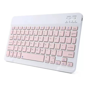 Teclado Bluetooth P/Tablet/Smartphone OEM Rosa