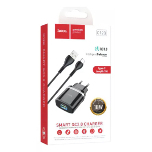 Cargador HOCO C12Q QC3.0 Tipo C 18W