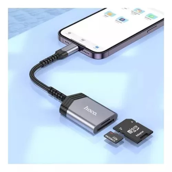 Lector de Tarjetas HOCO UA25 Lightning - Imagen 2