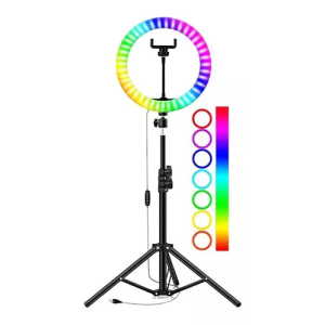 Aro de Luz RGB C/tripode 2.1mt. Max. Altura