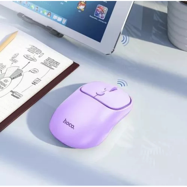 Mouse Bluetooth HOCO GM25 Morado - Imagen 2