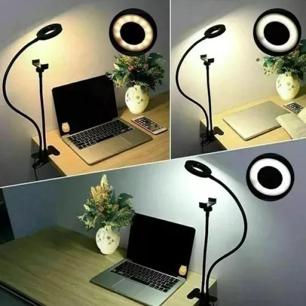 Aro de Luz Mini Escritorio C/Soporte Smartphone - Imagen 7