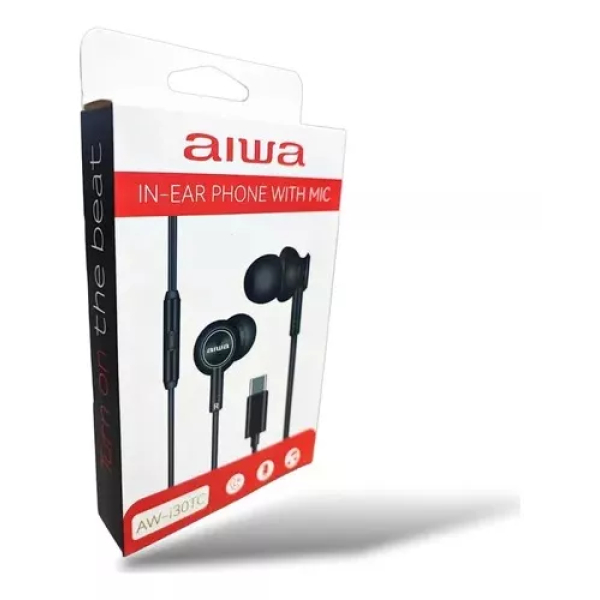 Audífono AIWA AW-i30TC Tipo C Manos libres - Imagen 2