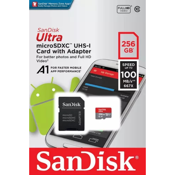 MicroSD Sandisk 256Gb Class 10 Ultra - Imagen 4