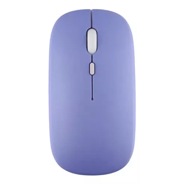 Mouse Inalámbrico Bluetooth + USB Recargable Morado - Imagen 2