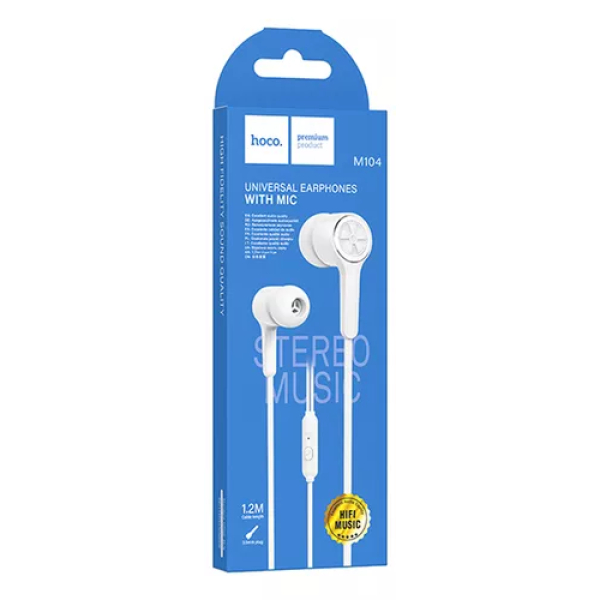 Audífonos In Ear HOCO M104 Blanco