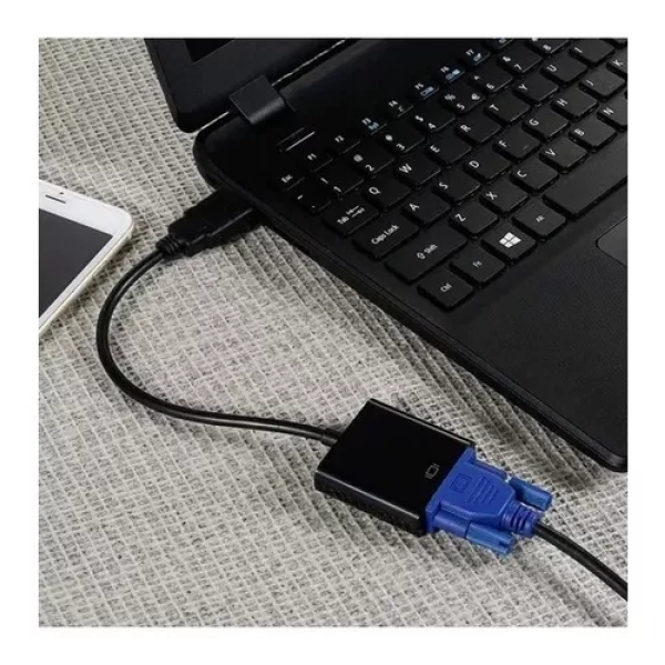 Adaptador HDMI (M) a VGA (H) + Audio/1080p - Imagen 4