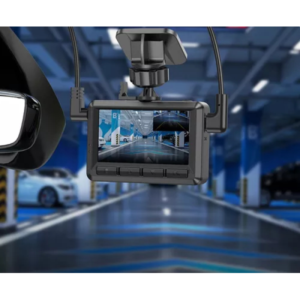 Cámara Para Vehículo Dual (Dashcam) Hoco DV3 - Imagen 6