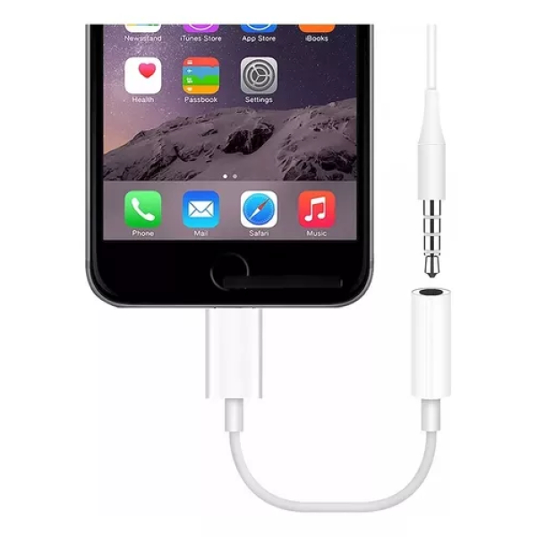 Adaptador P/iPhone Lightning - Jack 3.5mm Audio - Imagen 2