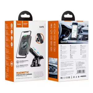 Soporte Vehiculo HOCO CA75 Magnético C/Carga Inalámbrica