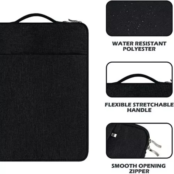Funda Para Notebook Con Cierre De 13.3 Pulgadas Negra - Imagen 6