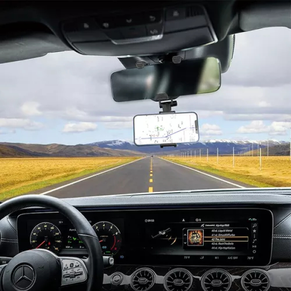 Soporte Borofone Vehículo Retrovisor BH49 Negro - Imagen 6