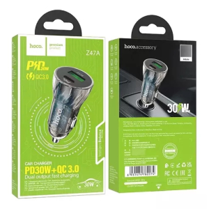 Cargador Vehículo HOCO Z47A 30W QC3.0 + PD