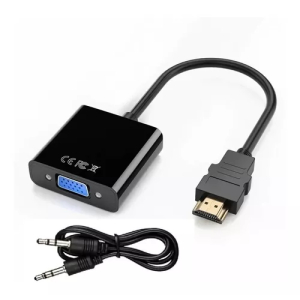 Adaptador HDMI (M) a VGA (H) + Audio/1080p
