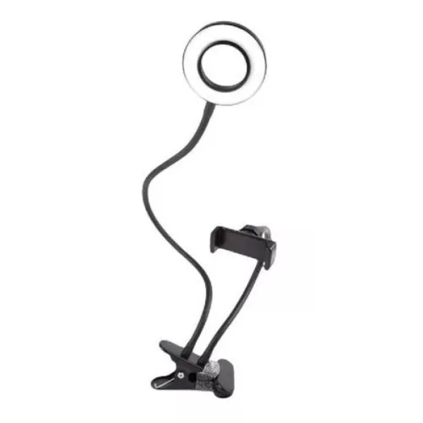 Aro de Luz Mini Escritorio C/Soporte Smartphone