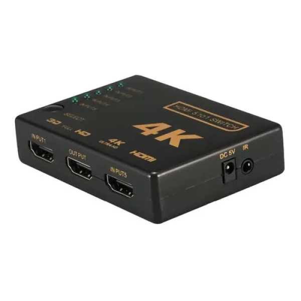 Switch Hdmi 5x1 Splitter Video 4k 2160p 30hz Control Remoto - Imagen 4