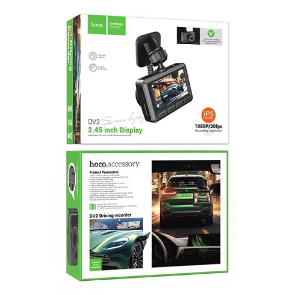 Cámara Para Vehículo (Dashcam) Hoco DV2 - Imagen 3