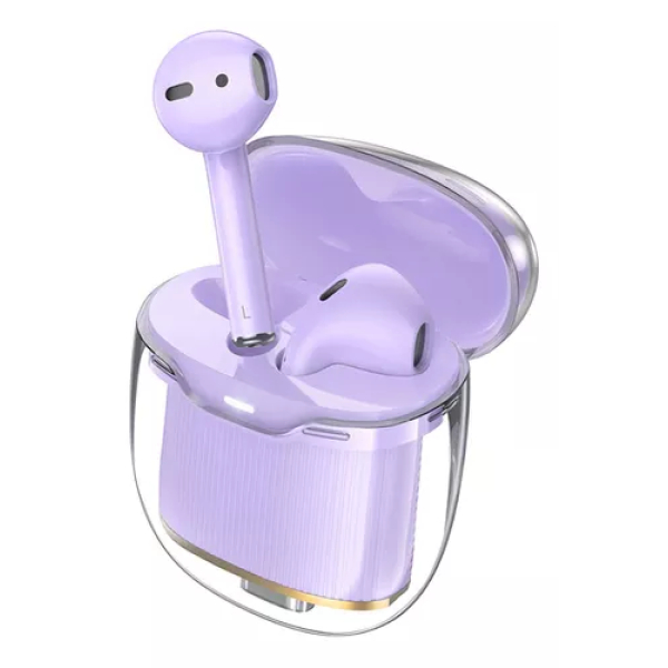 Audífono Inalámbrico HOCO EW52 Crystal Morado - Imagen 3