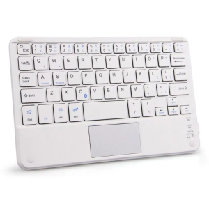 Teclado Bluetooth Blanco C/Touchpad P/Tablet/Smartphone OEM