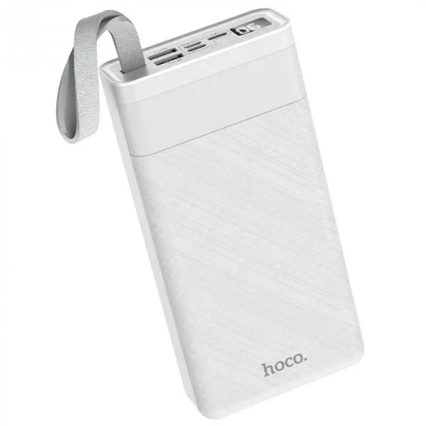 Power Bank 30000mAh Hoco J73 Blanca C/Lampara (2 Output/2 Input) - Imagen 2
