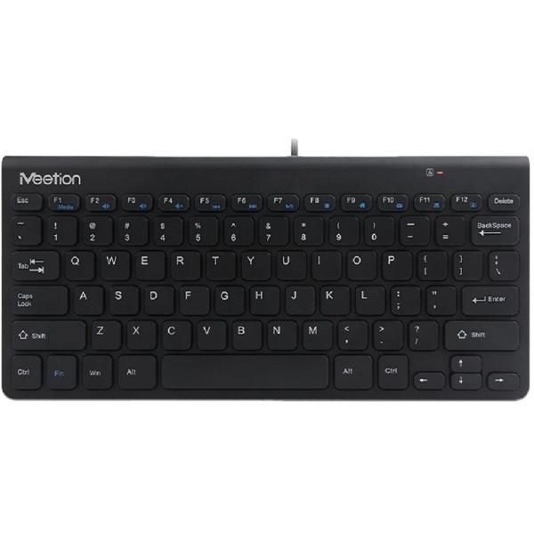 Teclado Mini Alámbrico Meetion MT-K400 Negro