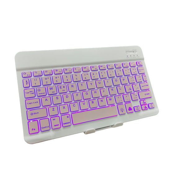 Teclado BT Retroiluminado Teclas Moradas (Tablet/Smartphones) - Imagen 4