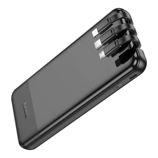 Power Bank HOCO J114 10000mAh C/Cables Negro - Imagen 4